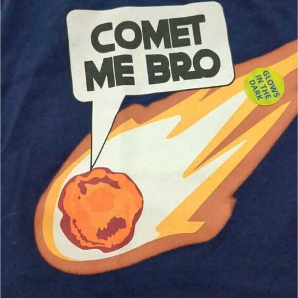 Galaxy Glow-in-the-dark Comet Me Bro Dog Tee Large Top Paw - Picture 2 of 8